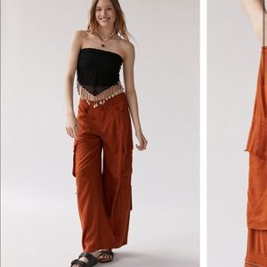 Urban Outfitters linen cargo pants